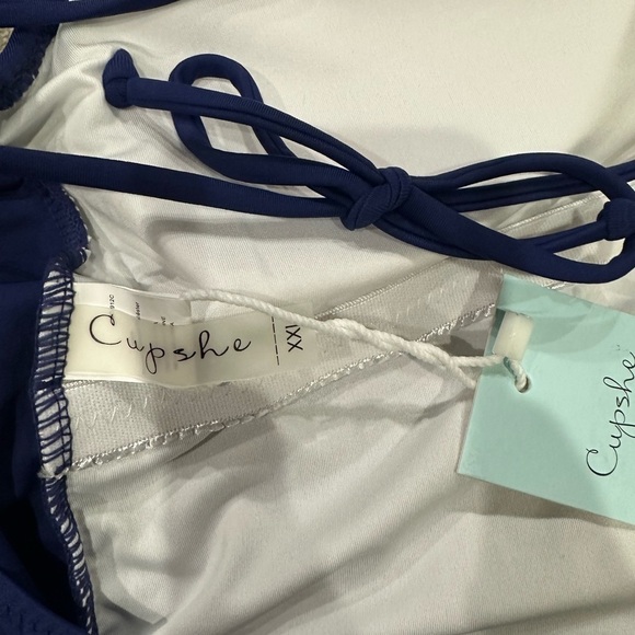 Cupshe navy blue one pice with ties, NWT!! - Picture 5 of 8